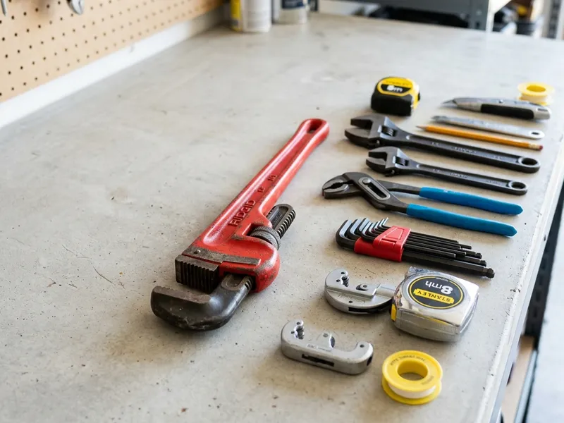 Professional plumbers in Robertsville, OH equipped with top-tier tools for residential and commercial plumbing services.